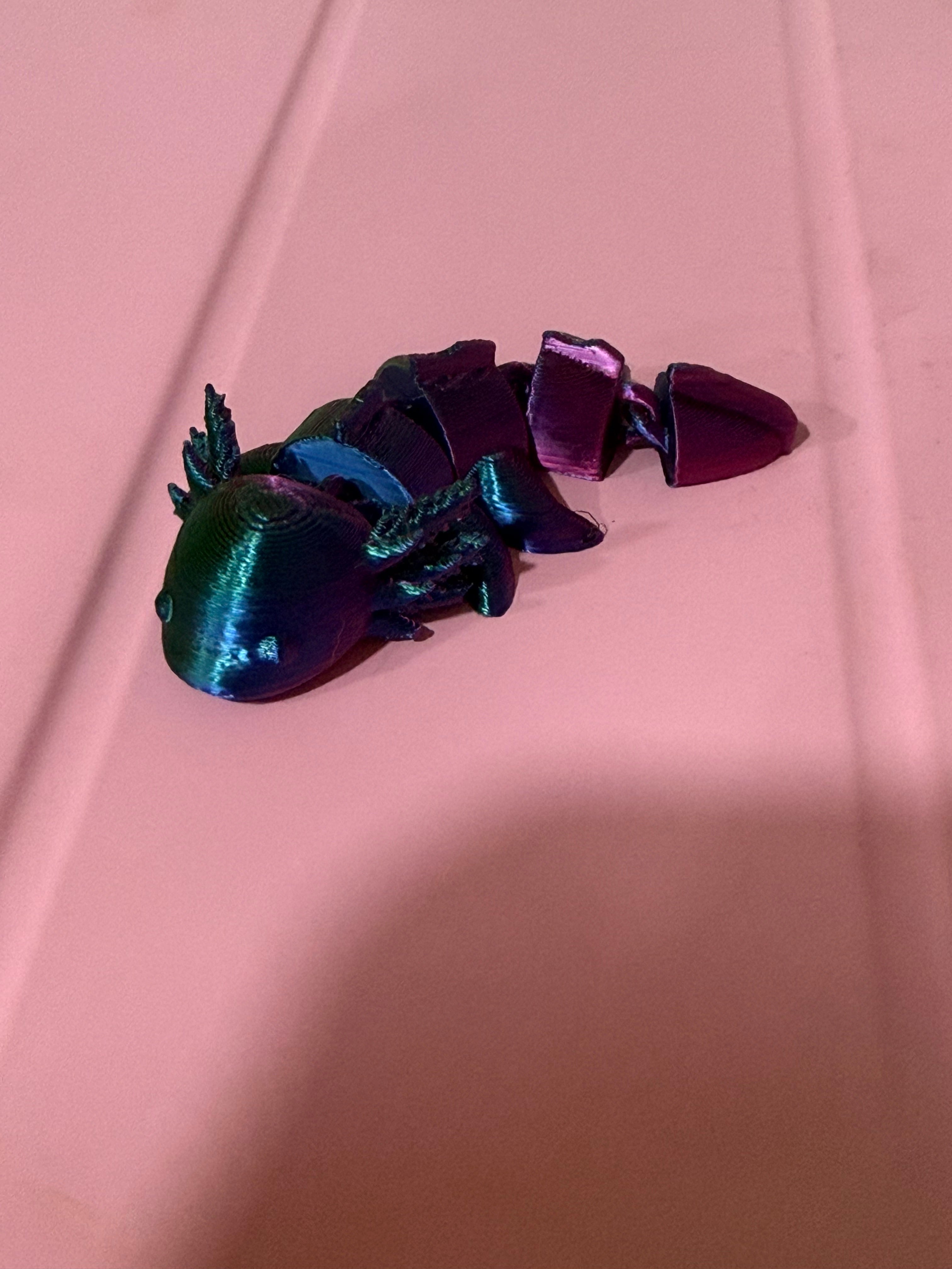 3D Printed Mini Axolotl